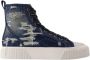 Marc Jacobs Blauwe High Top Katoenen Sneakers - Thumbnail 1