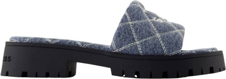 Marc Jacobs Blauwe Katoenen Lug Sole Sandalen