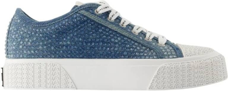 Marc Jacobs Blauwe Katoenen Sneakers met Top Veters