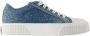 Marc Jacobs Blauwe Katoenen Sneakers met Top Veters - Thumbnail 1