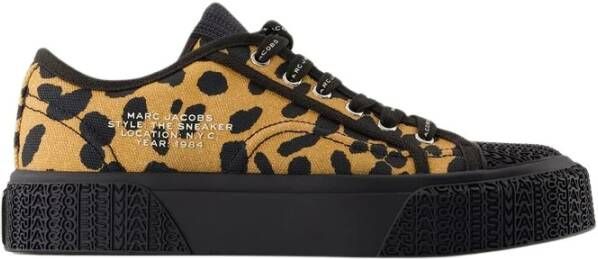 Marc Jacobs Gedrukte Zwarte Katoenen Sneakers