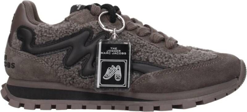 Marc Jacobs Grijze Bont Sneakers met Zijdetail