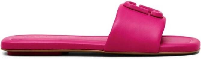 Marc Jacobs J Leren Slippers Pink Dames