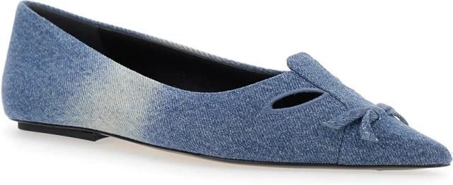 Marc Jacobs Blauwe Katoenen Ballerina Instap Schoenen