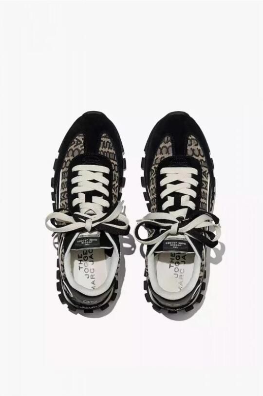 Marc Jacobs Logo Jacquard Jogger Sneakers Zwart Dames