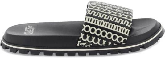 Marc Jacobs The Slide Monogram slippers Zwart - Foto 1