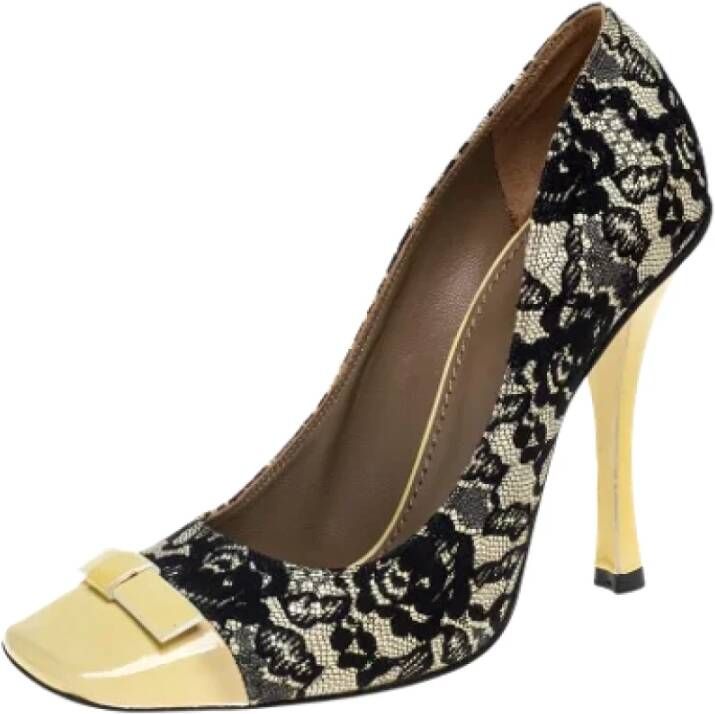 Marc Jacobs Pre-owned Fabric heels Yellow Dames