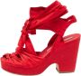 Marc Jacobs Pre-owned Fabric sandals Red Dames - Thumbnail 1