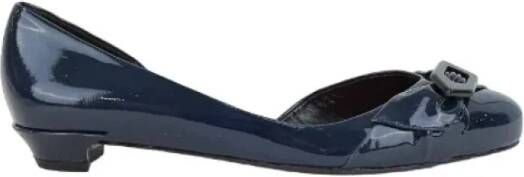 Marc Jacobs Pre-owned Leather flats Blue Dames
