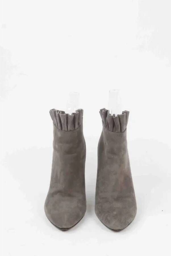 Marc Jacobs Pre-owned Suede boots Gray Dames