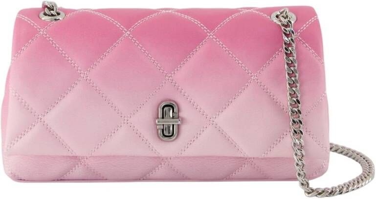 Marc Jacobs Roze Leren Kettingportemonnee met Draaislot