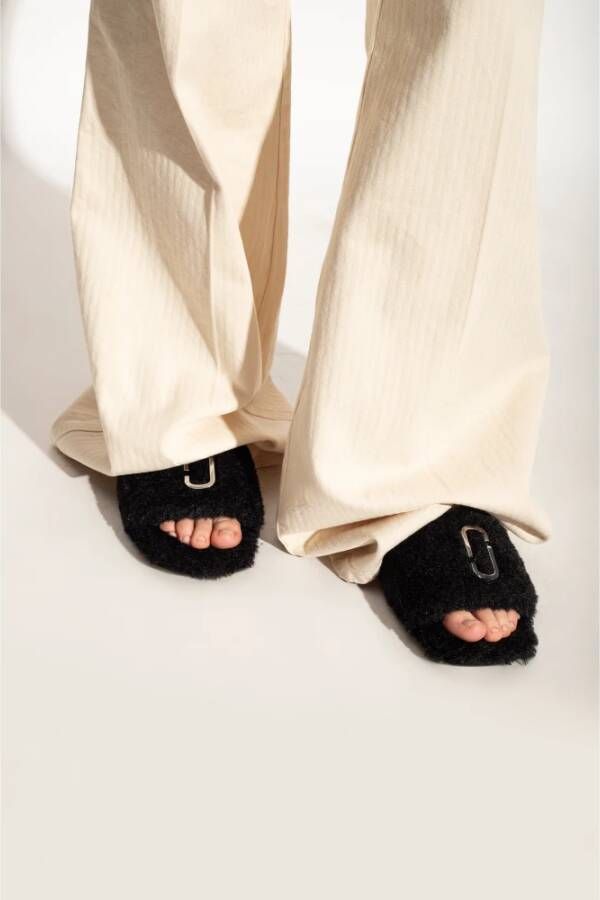 Marc Jacobs Slippers met logo Black Dames