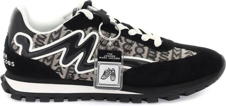 Marc Jacobs Logo Jacquard Jogger Sneakers Zwart Dames - Foto 2