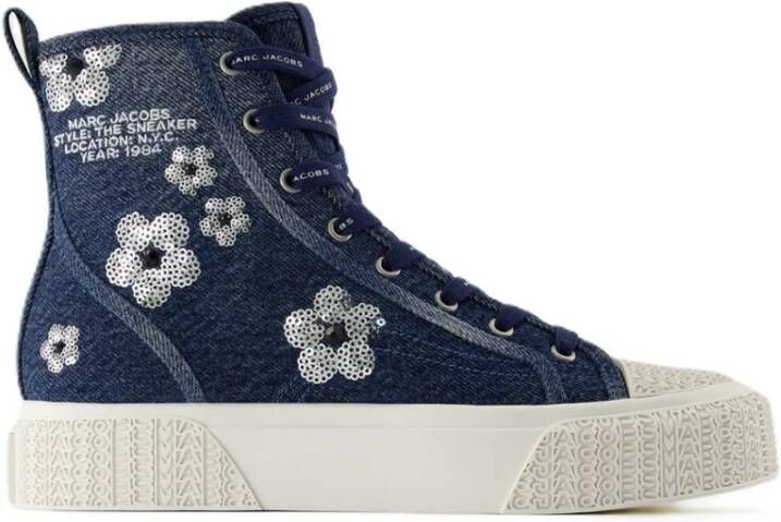 Marc Jacobs The Sequin Daisy Denim High Top Sneaker