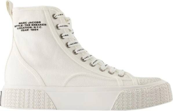 Marc Jacobs Witte High Top Katoenen Sneakers