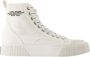 Marc Jacobs Witte High Top Katoenen Sneakers - Thumbnail 1