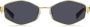 Marc Jacobs Zeshoekige zonnebril met ketting - Thumbnail 1