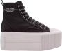 Marc Jacobs Zwarte platform sneakers met reliëflogo - Thumbnail 1