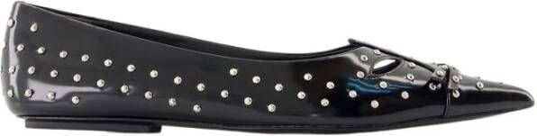 Marc Jacobs Zwarte puntige neus ballerina flats