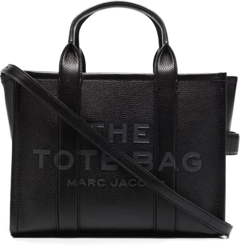 Marc Jacobs Zwarte Slogan Print Tote Tas