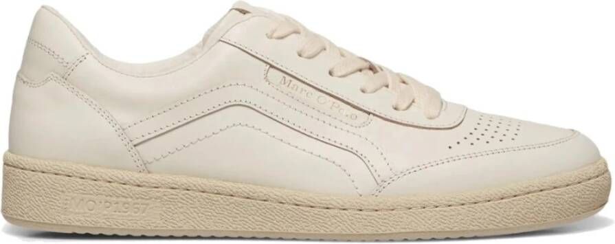 Marc O'Polo Casual Leren Sneakers Beige Heren