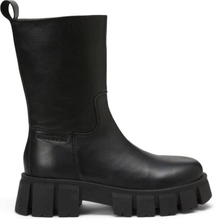 Marc O'Polo Chunky boots van zacht kalfsleer