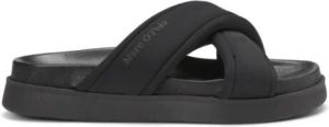 Marc O'Polo Slippers met labelprint model 'Gunilla'