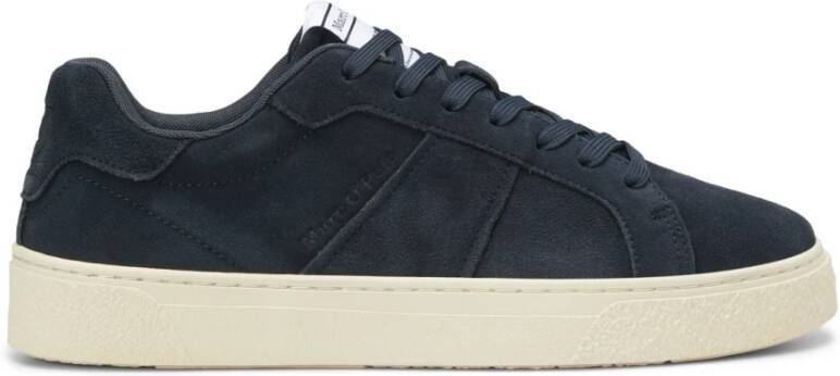 Marc O'Polo Leren Sneaker met Mesh Voering Blue Heren