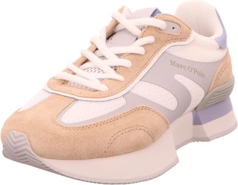 Marc O'Polo Low-top-sneakers van echt mix van leer en textiel model 'Cortney W2M' - Foto 4