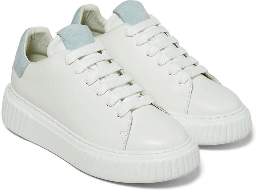 Marc O'Polo Kleurrijke Leren Sneakers met Suède Inzetstukken White Dames - Foto 3