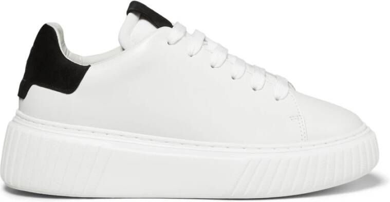Marc O'Polo Kleurrijke Leren Sneakers met Suède Inzetstukken White Dames - Foto 1