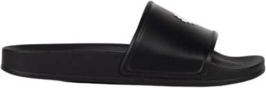 Marcelo Burlon Rubber slides with logo Zwart Heren - Foto 4