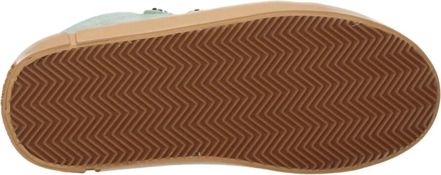 Marcelo Burlon Groene leren sneakers Sporty Glam