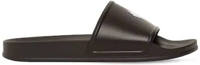 Marcelo Burlon Rubber slides with logo Zwart Heren - Foto 3