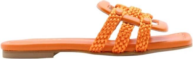 March23 Flat Sandals Oranje Dames
