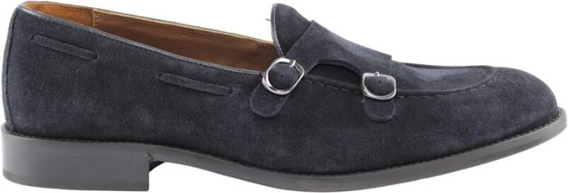 Marco Ferretti Blauwe Suède Loafers Blue Heren