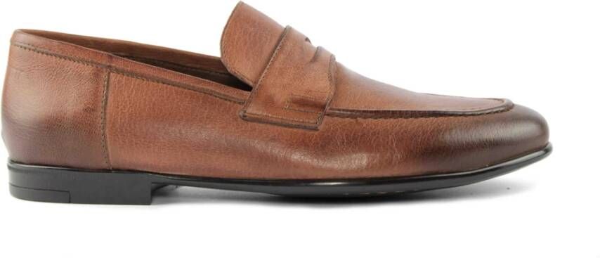 Marco Ferretti Bruine Leren Loafer Schoen Brown Heren