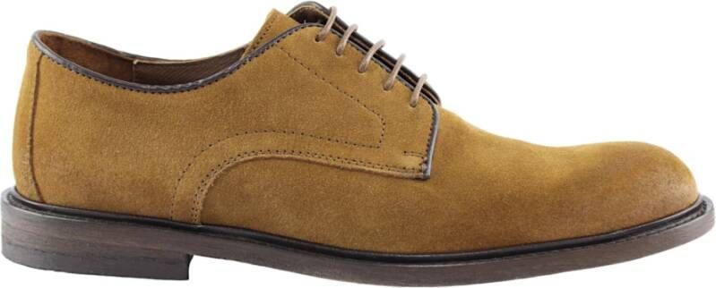 Marco Ferretti Bruine Suède Derby Schoenen Brown Heren