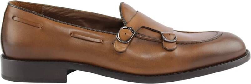 Marco Ferretti Leren Loafers Bruin Stijlvolle Schoenen Brown Heren