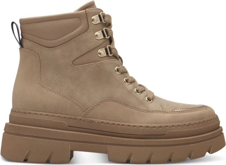 marco tozzi Beige Enkellaarsjes voor vrouwen Beige Dames