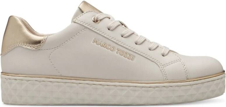 marco tozzi Beige Sneakers Cream Comb Beige Dames