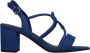 Marco tozzi Blauwe Sandalette van Suède met Unieke Bandjes Blue Dames - Thumbnail 3