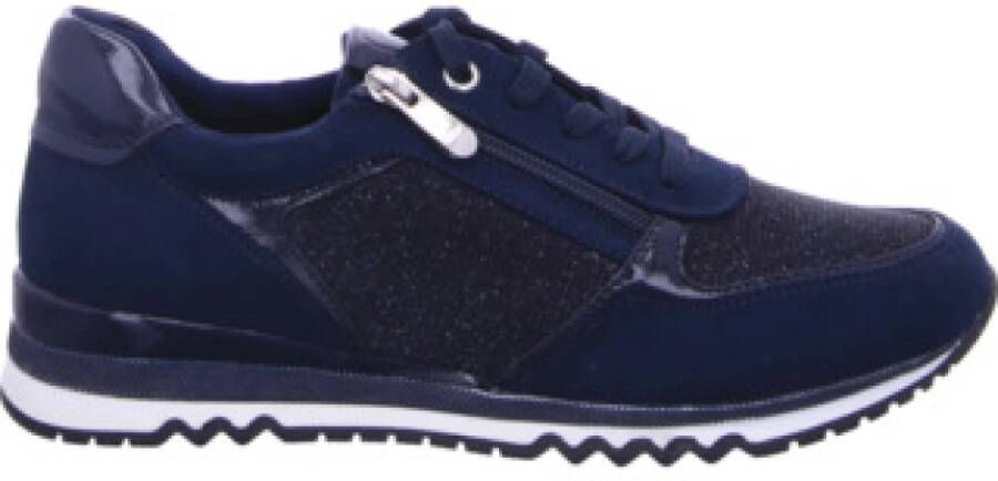 Marco Tozzi Comfort Veterschoenen voor dames in marineblauw