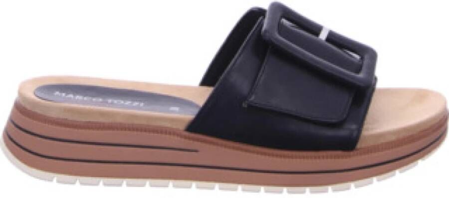 Marco Tozzi Comfort Veterschoenen voor dames in zwart