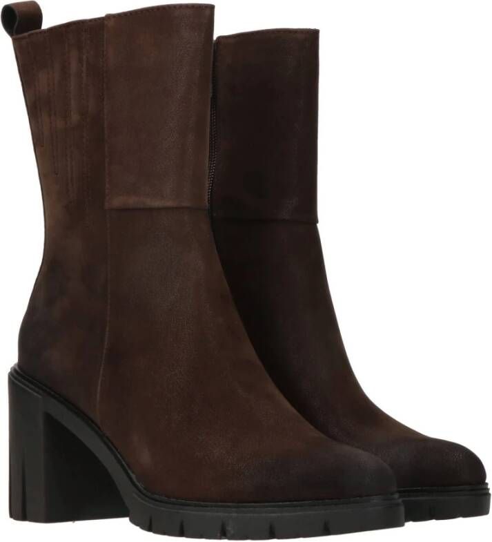 Marco Tozzi Enkellaarsjes Hak Enkellaarsjes Hak donkerbruin - Foto 4