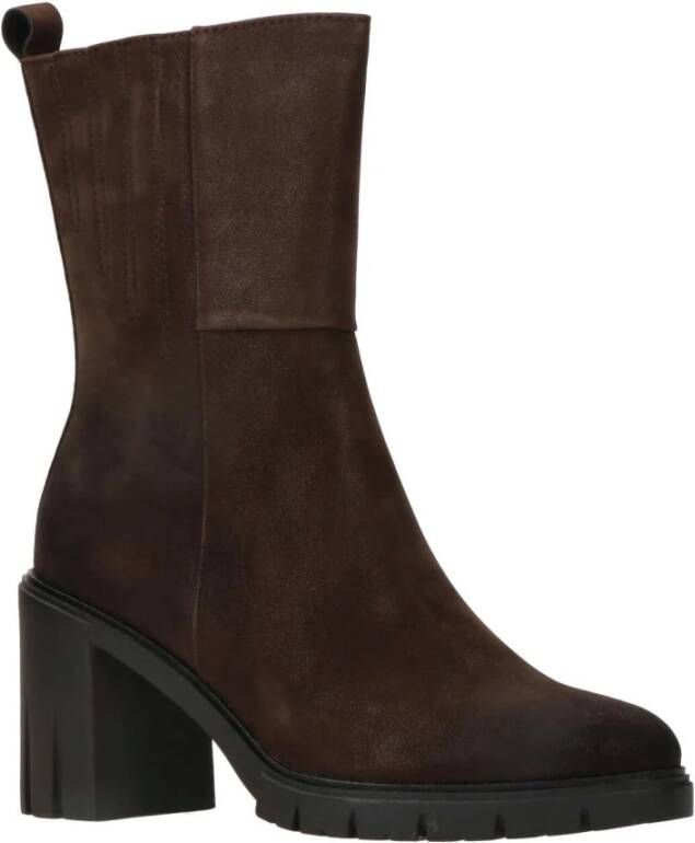 Marco Tozzi Enkellaarsjes Hak Enkellaarsjes Hak donkerbruin - Foto 3