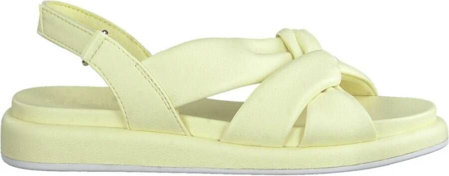 Marco tozzi Flat Sandals Yellow Dames