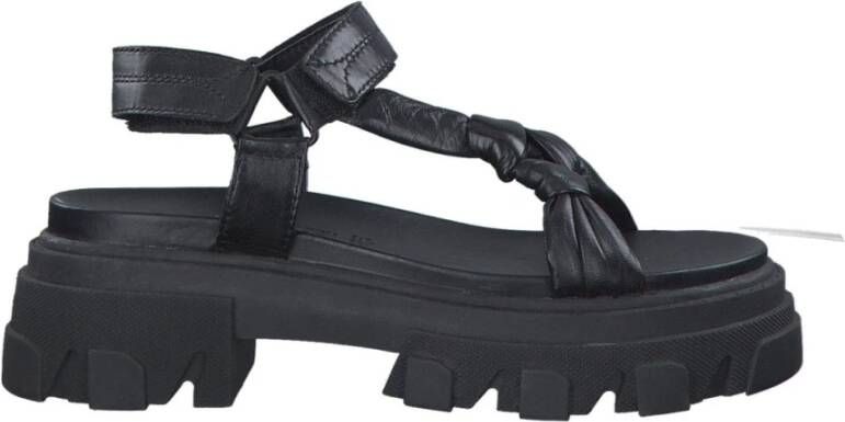 marco tozzi Flat Sandals Zwart Dames