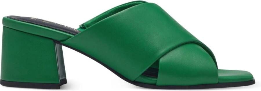 Marco tozzi Groene platte sandalen voor vrouwen Green Dames