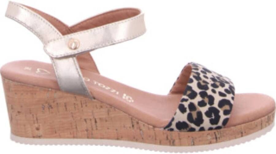 Marco Tozzi Luipaard Dames Sandalen Stijlvol en Comfortabel